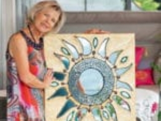 Herta Glanzer mit ihrem Werk Herta Glanzer mit ihrem Werk