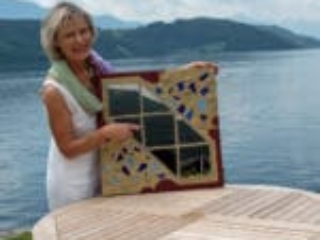 Herta Glanzer mit ihrem Werk Herta Glanzer mit ihrem Werk
